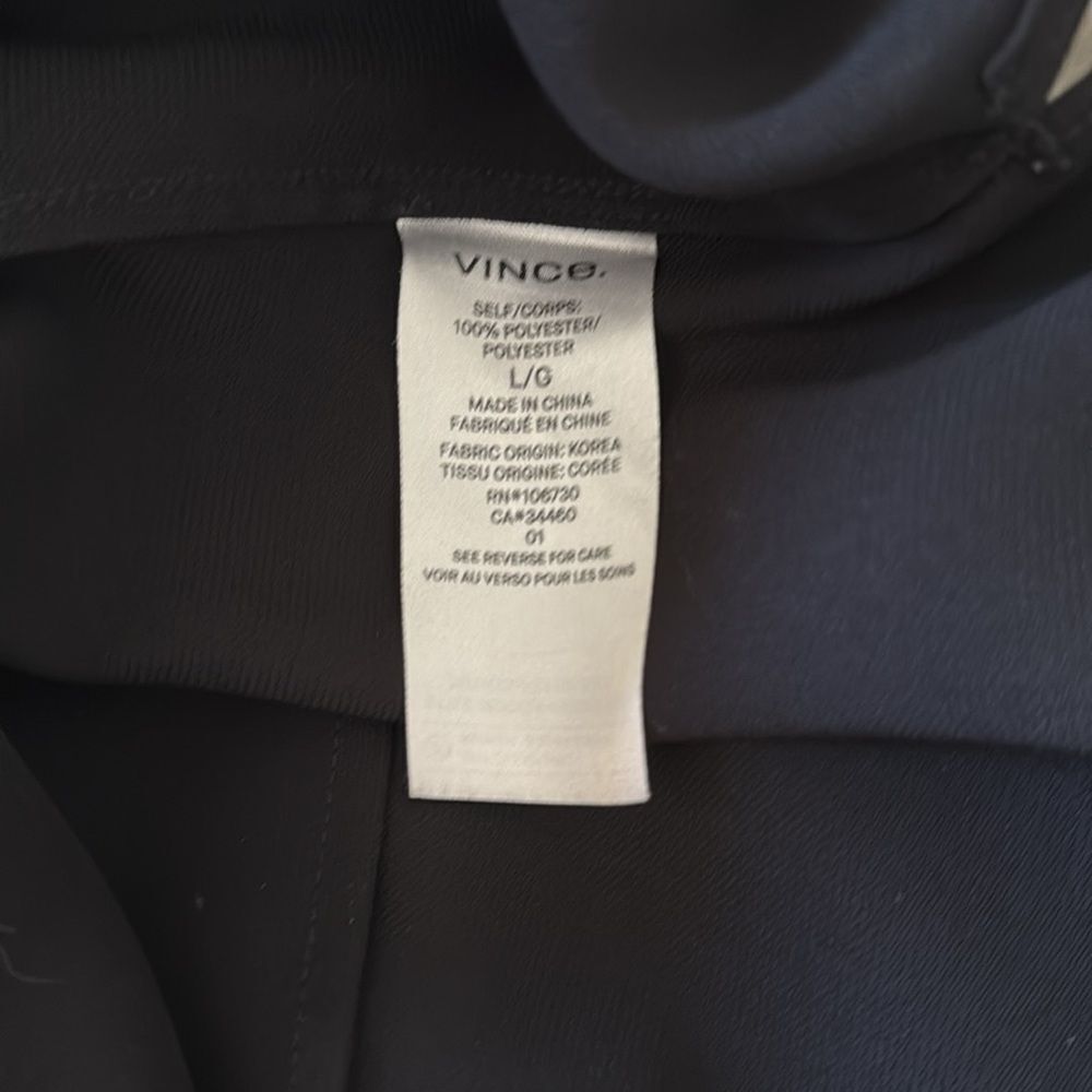 Vince Bonded Laser Tank Top Black Large - Picture 5 of 5
